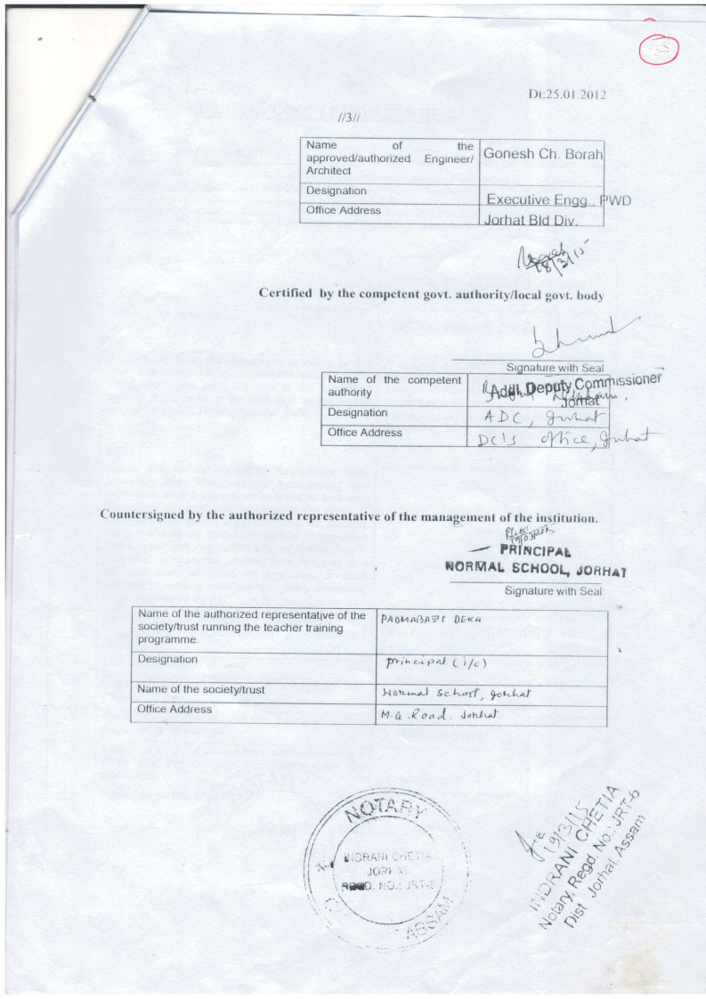 BUILDING COMPLETION CERTIFICATE Page3