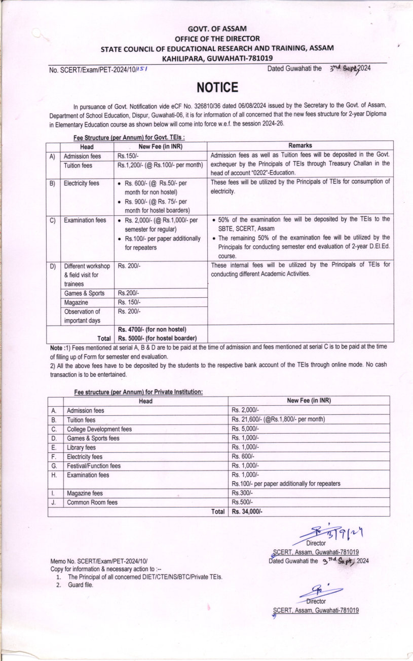 Fees nsjorhat